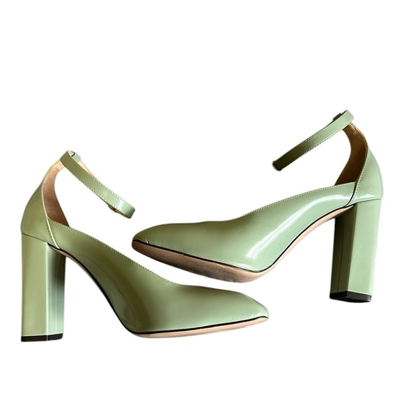 J. Crew Harlow Leather Pumps in Wave Crest Made in Italy Size 8 - Picture 6 of 7